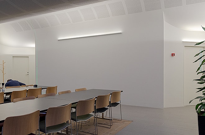 Pyramiden i Kolding, Kontor uden plantevæg, plantevægge
